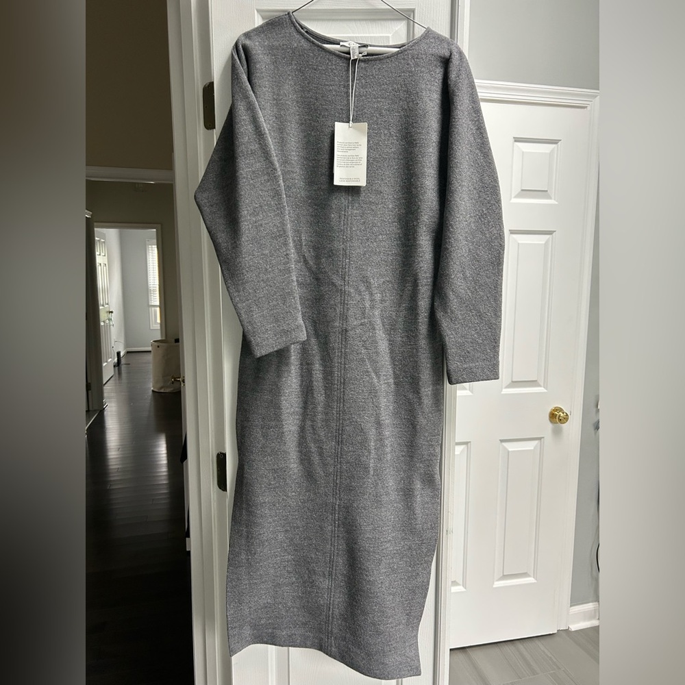COS Long Sleeve Gray Dress